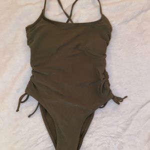Olive One Piece Swimsuit